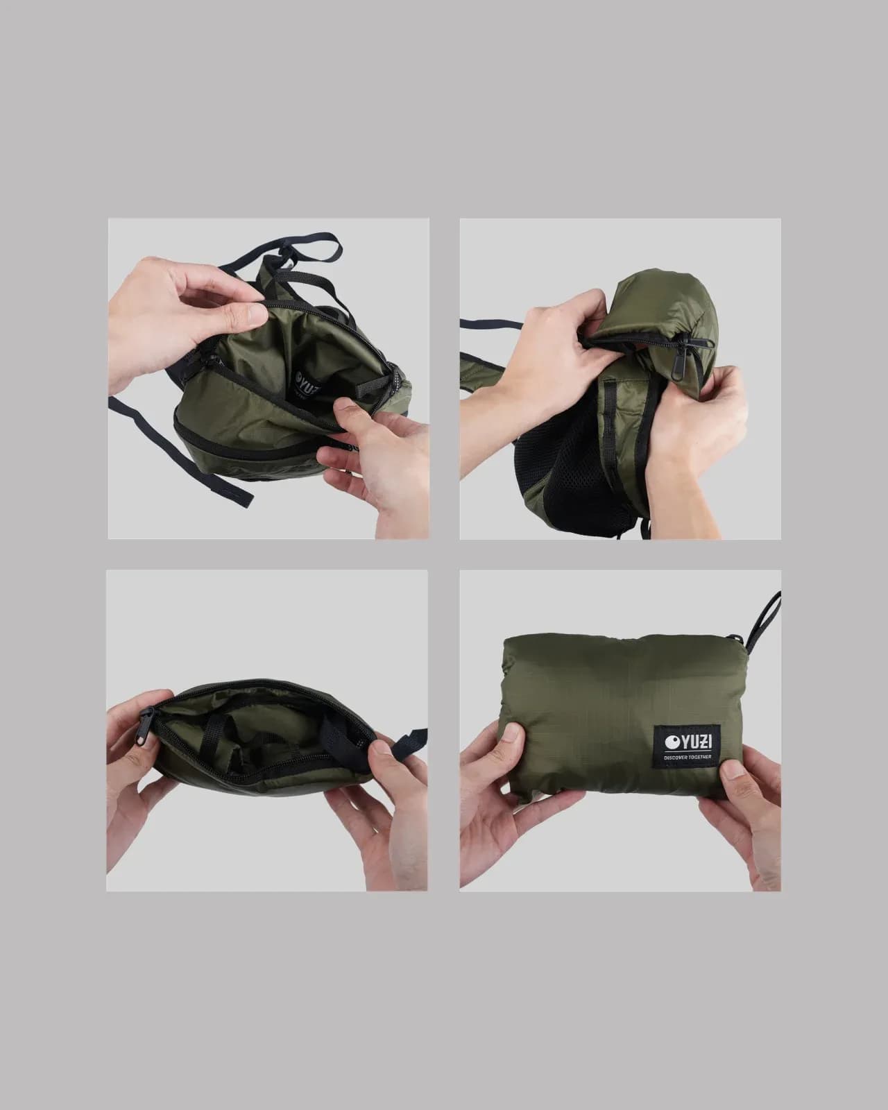 Balo gấp gọn 13L Yuzi Packable Backpack YZ13 5