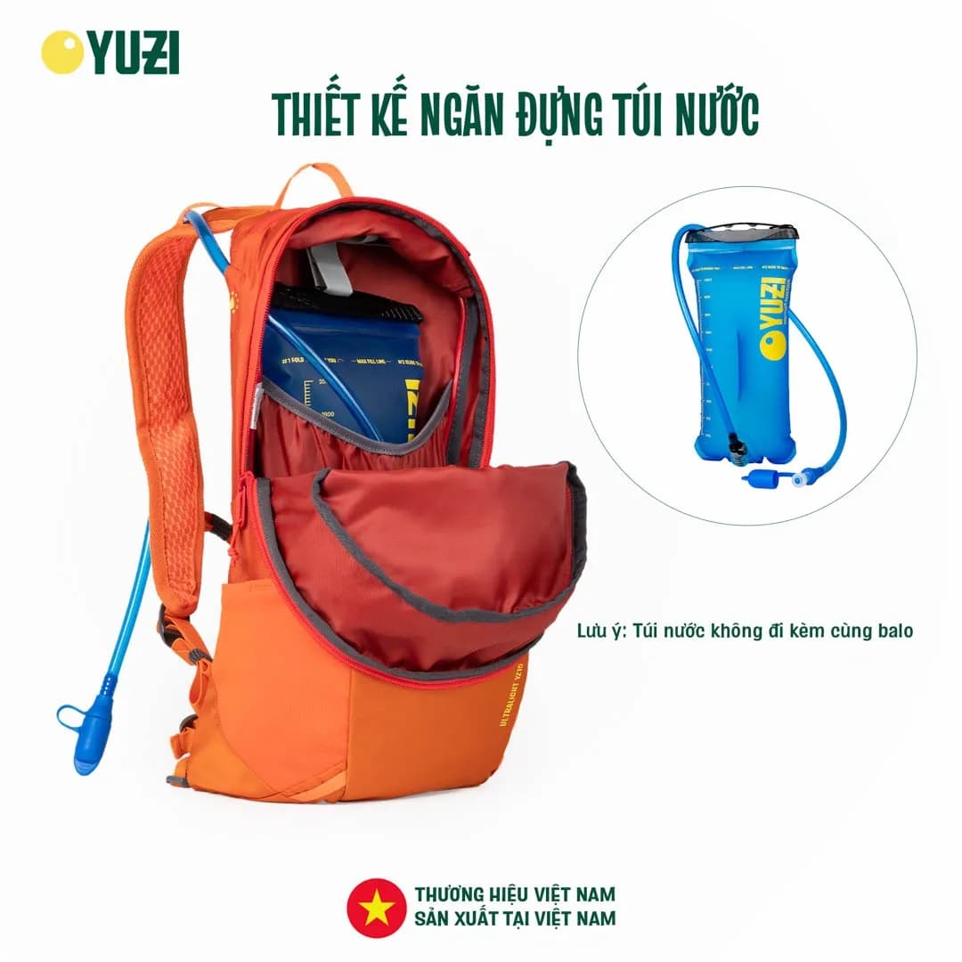 Balo leo núi dung tích 15 lít Yuzi Ultralight YZ15 8
