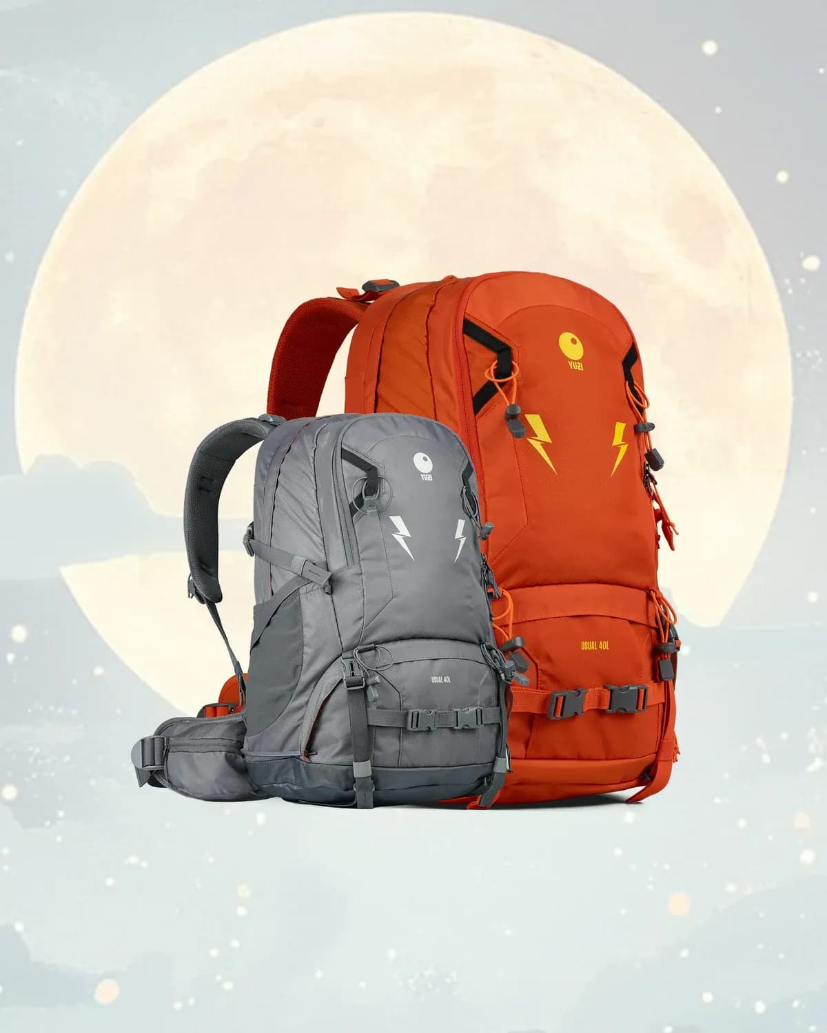 Balo leo núi 40 lít trợ lực kháng nước Yuzi - Usual 40L