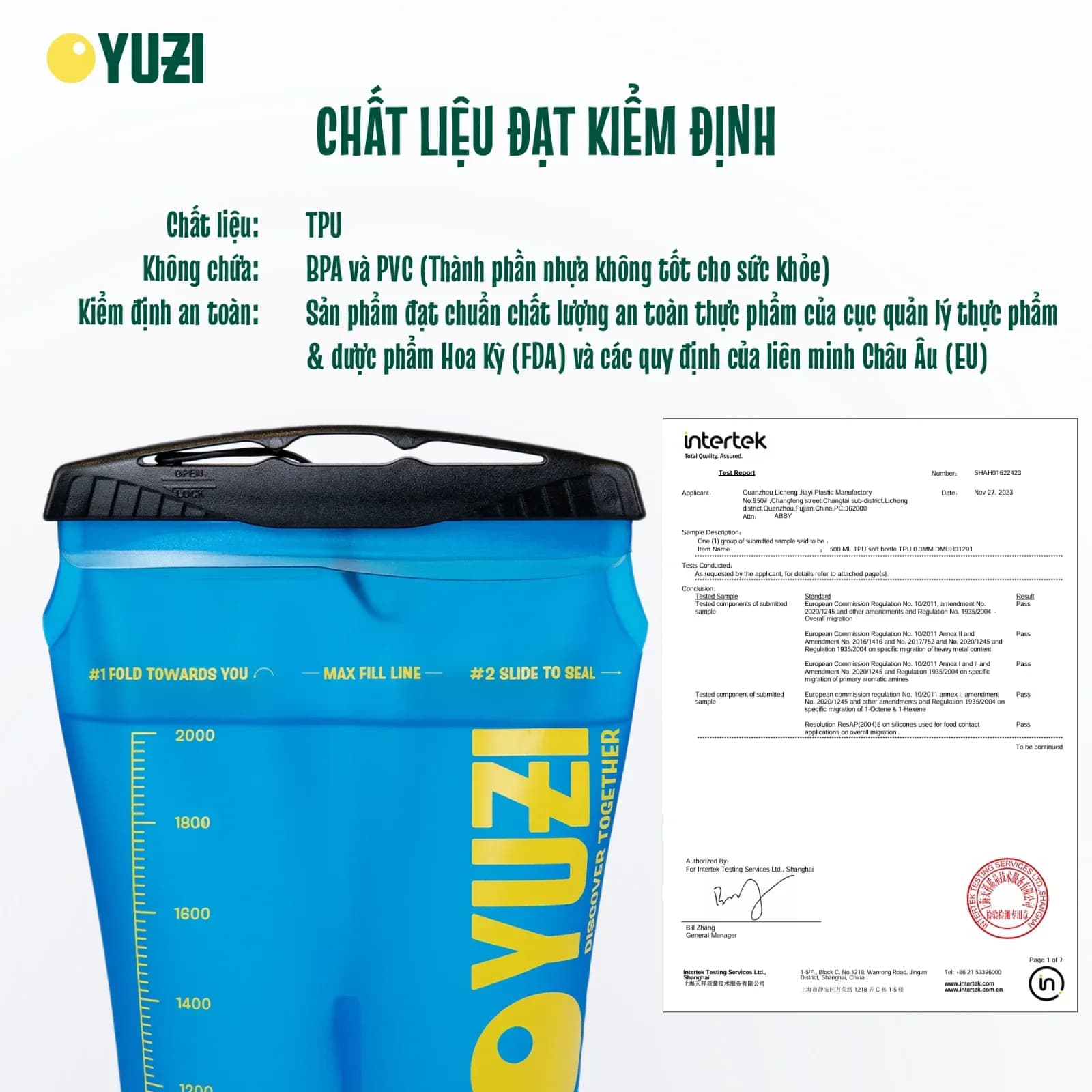Túi đựng nước Yuzi Fresh 2 lít 11