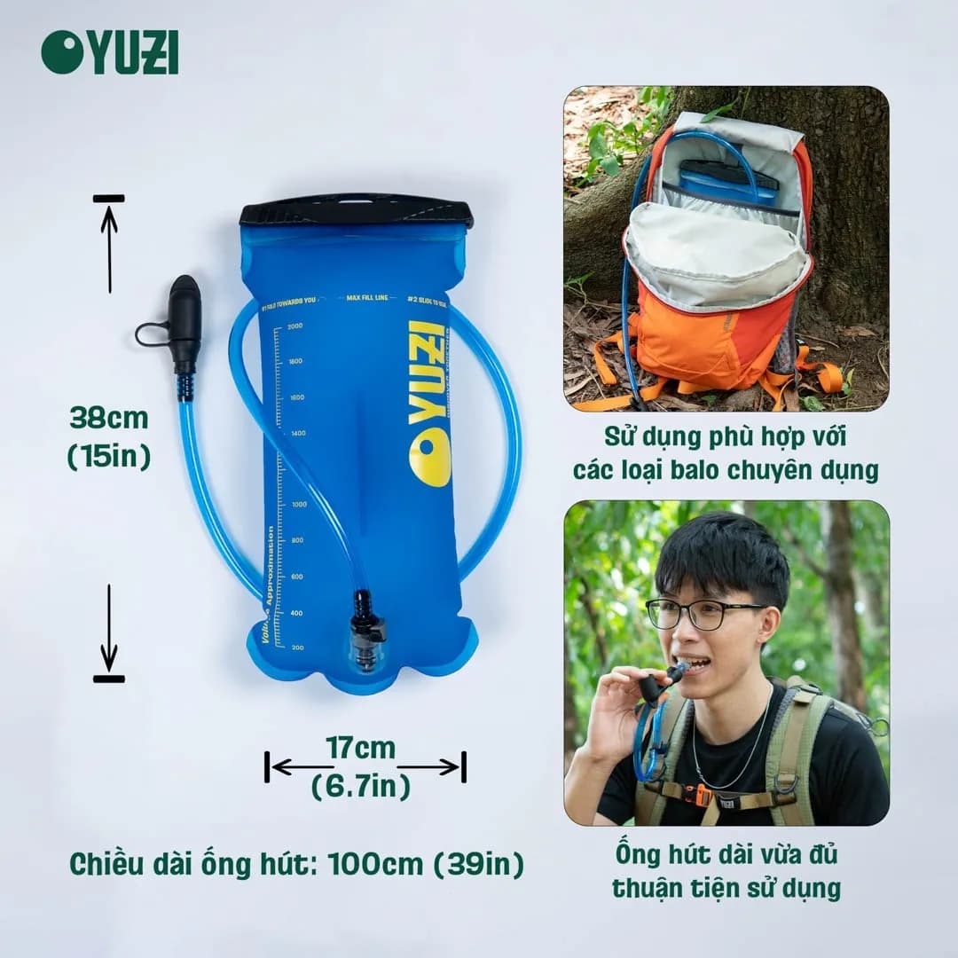 Túi đựng nước Yuzi Fresh 2 lít 16